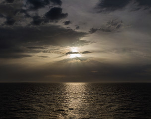 A Sunset in the sea