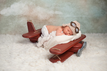Newborn Baby Aviator Boy