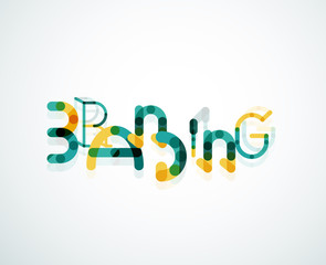 Branding font word concept