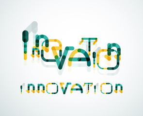 Innovation word concept