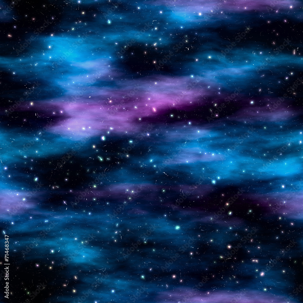 Wall mural nebula with stars
