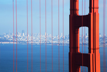 Golden Gate Bridge with San Francisco in the Background