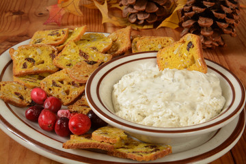 Pumpkin cranberry crackers