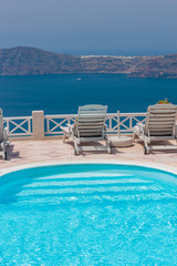 View on Oia in Santorini