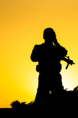 Soldier silhouette