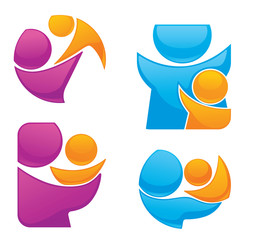 family and love sticker and symbols