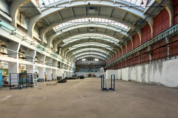 Abandoned industrial interior