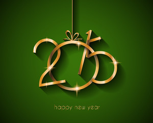 2015 flat style  new year modern background