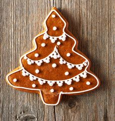 Christmas homemade gingerbread cookie