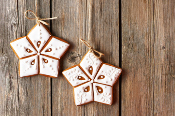 Christmas homemade gingerbread cookies