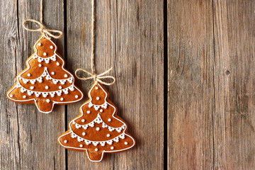 Christmas homemade gingerbread cookies