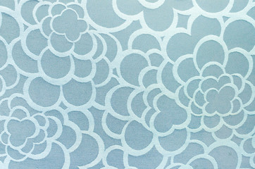 Abstract blue circle fabric texture and background