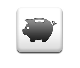 Boton 3D cuadrado blanco hucha de cerdito