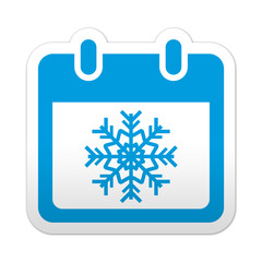 Pegatina simbolo calendario invierno
