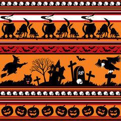 halloween seamless background