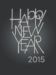 Happy new year lettering