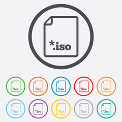 File ISO icon. Download virtual drive file.