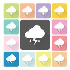 Weather Icon color set vector illustration