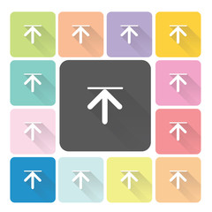 Download Icon color set vector illustration