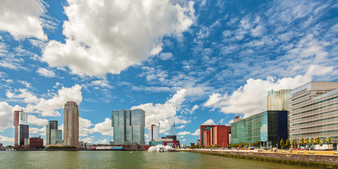 Fototapeta premium Panoramic view of Rotterdam, The Netherlands