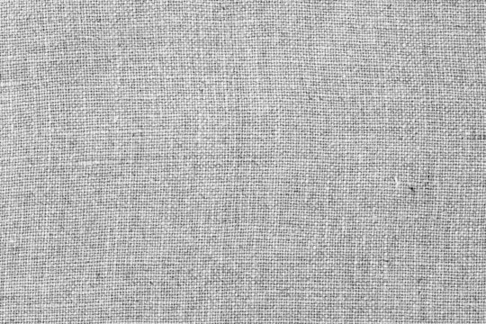 Grey linen fabric texture as background