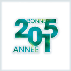 Bonne année 2015 vert