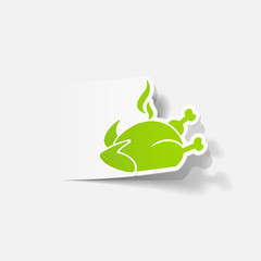 realistic design element: chicken