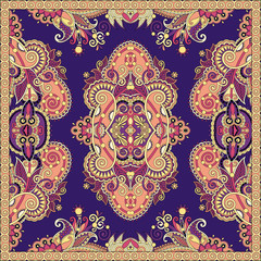 Traditional ornamental floral paisley bandanna