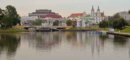 Fototapeta na wymiar Minsk city view