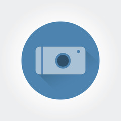 Abstract photo logo icon concept isolated on white background