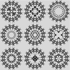 set of abstract shapes