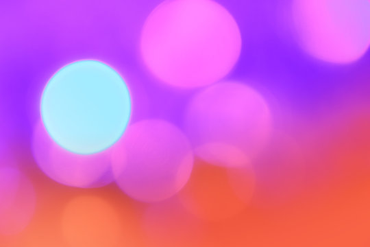 Colorful Christmas abstract background with bokeh lights