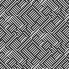 Abstract Striped Geometric Vector Seamless Pattern
