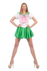 Young woman in fashion concept