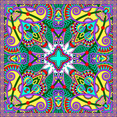 Traditional ornamental floral paisley bandanna