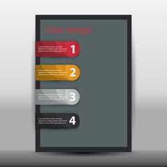 Illustration of modern design template