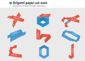 Origami - paper cut-outs