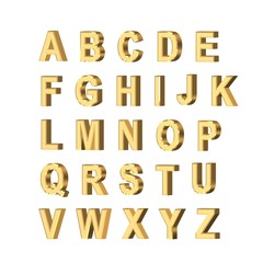 metallic letters