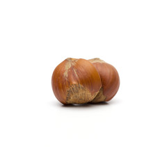 walnut on the white background