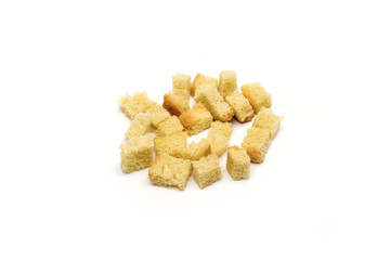 crackers on the white background