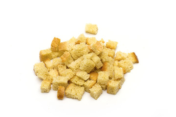 crackers on the white background