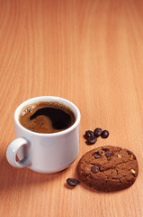 Coffee and chip cookies