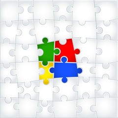 Puzzle Vector Illustration