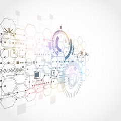 Abstract futuristic computer technology business background