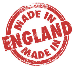 Made in England Stamp Great Britain United Kingdom UK