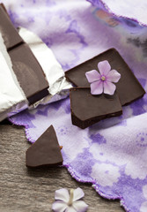 Chocolate on the table