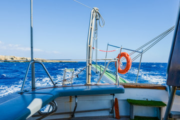 gangway of the ship Sea