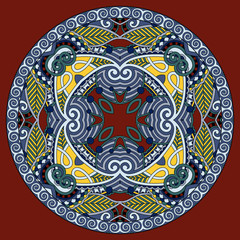 decorative design of circle dish template, round geometric patte