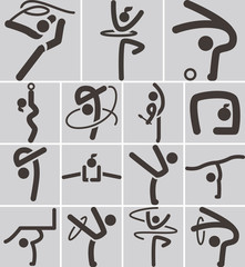 Gymnastics Rhythmic icons