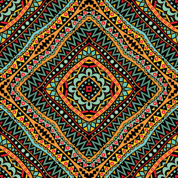 Bright Tribal Seamless Pattern